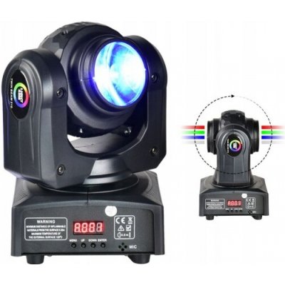Light4Me Twin Beam 210 Otočná hlava – Hledejceny.cz