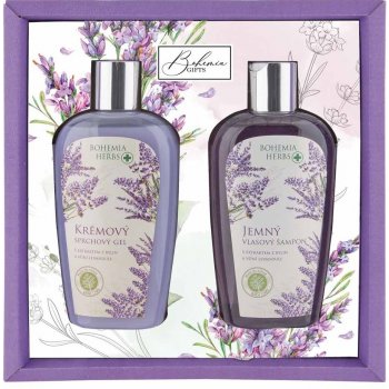 Bohemia Herbs Lavender sprchový gel 250 ml + vlasový šamon 250 ml dárková sada