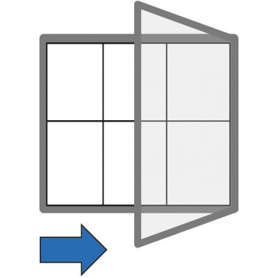 B2B Partner Venkovní vitrína magnetická, jednokřídlá, 750 x 700 mm – Zboží Dáma