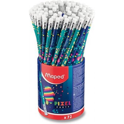 Grafitová tužka Maped Pixel Party tvrdost HB stojánek 72 ks – Zboží Živě