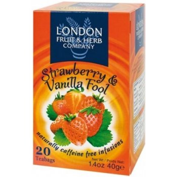 London Fruit & Herb ovocný čaj Jahoda vanilka 20 sáčků