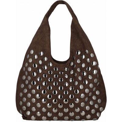 Paolo Bags Stylová dámská kabelka na rameno Mira tmavě hnědá – Hledejceny.cz