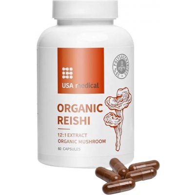 USA medical Organic Reishi 60 kapslí – Hledejceny.cz