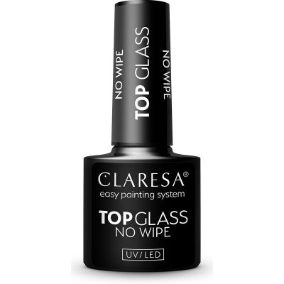 Claresa UV/LED Top Glass No Wipe vrchní gelový lak pro ochranu a lesk bez výpotku 5 g – Zboží Mobilmania