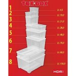 Box úložný TEX BOX 48l HEIDRUN – Zboží Mobilmania