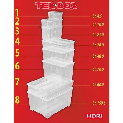 Box úložný TEX BOX 48l HEIDRUN – Zboží Mobilmania