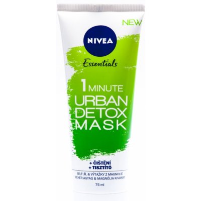 Nivea Essentials 1 Minute Urban Detox Mask čistící maska 75 ml – Zbozi.Blesk.cz