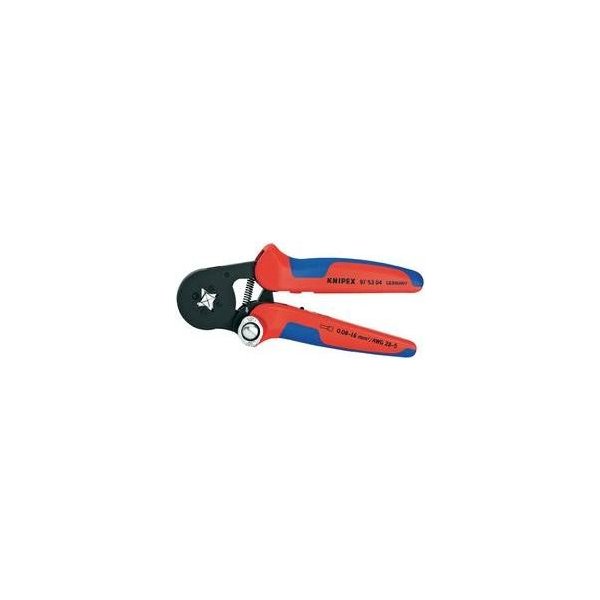 Kleště lisovací Samonastavovací krimp. kleště pro dutinky KNIPEX 97 53 04 Knipex 97 53 04, 0.08 až 16 mm²