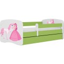 Kocot Kids Babydreams princezna a poník zelená se šuplíky s matrací