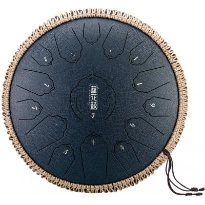Hütermann Profesional Tongue drum 12' 30cm 15 tónů D-dur šedý s příslušenstvím – Zboží Mobilmania
