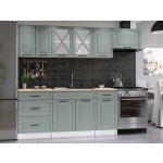 FRONTI Kuchyňská linka MARGID 240 cm Fjord mat – Zboží Dáma
