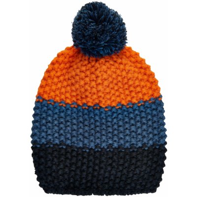 čepice Dětská zimní čepice COLOR KIDS Hat colorblock dark blue – Zboží Mobilmania