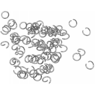 Spojovací kroužek 3,5 x 0,7mm z chirurgické oceli otevřený - Obsah balení 100 ks SO 060 – Zboží Dáma