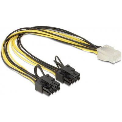 Delock 83433 PCI Express napájecí kabel 6 pin samice > 2 x 8 pin samec – Sleviste.cz