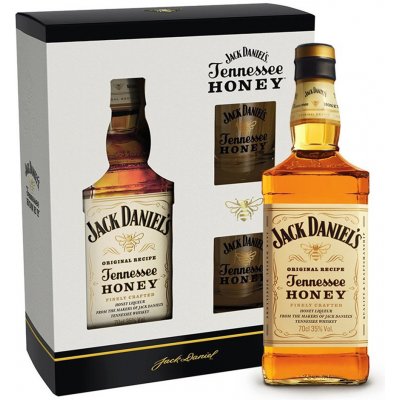 Jack Daniel's Honey 35% 0,7 l (dárkové balení 2 sklenice) – Zbozi.Blesk.cz