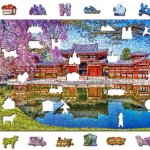 WOODEN CITY Dřevěné Chrám Byodo-in Kjóto Japonsko 2v1 EKO 505 dílků – Zboží Dáma