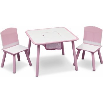 Delta stůl s židlemi růžový růžový TT89513GN