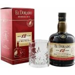 El Dorado 12y 40% 0,7 l (dárkové balení 1 sklenice) – Hledejceny.cz