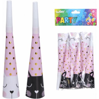 Wiky Párty trumpetky kočka 20 cm 6 ks – Hledejceny.cz