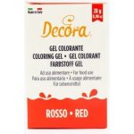 Decora Gelová barva červená 28 g – Hledejceny.cz