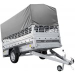 UNITRAILER Přívěs za auto na pružinách 264x125 FORCE 264/R KIPP s pletivovými bočnicemi, rámem H-800 a šedým krytem – Zboží Mobilmania