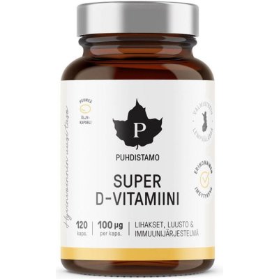 Puhdistamo Super D-Vitamiini 4000IU 120 kapslí – Hledejceny.cz