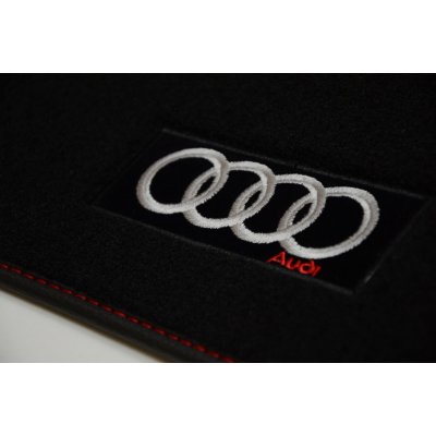 Koberce textilní SiRN Audi A4 - Logo Audi B6 + B7 2001-2007 COMBI + SEDAN – Zboží Mobilmania