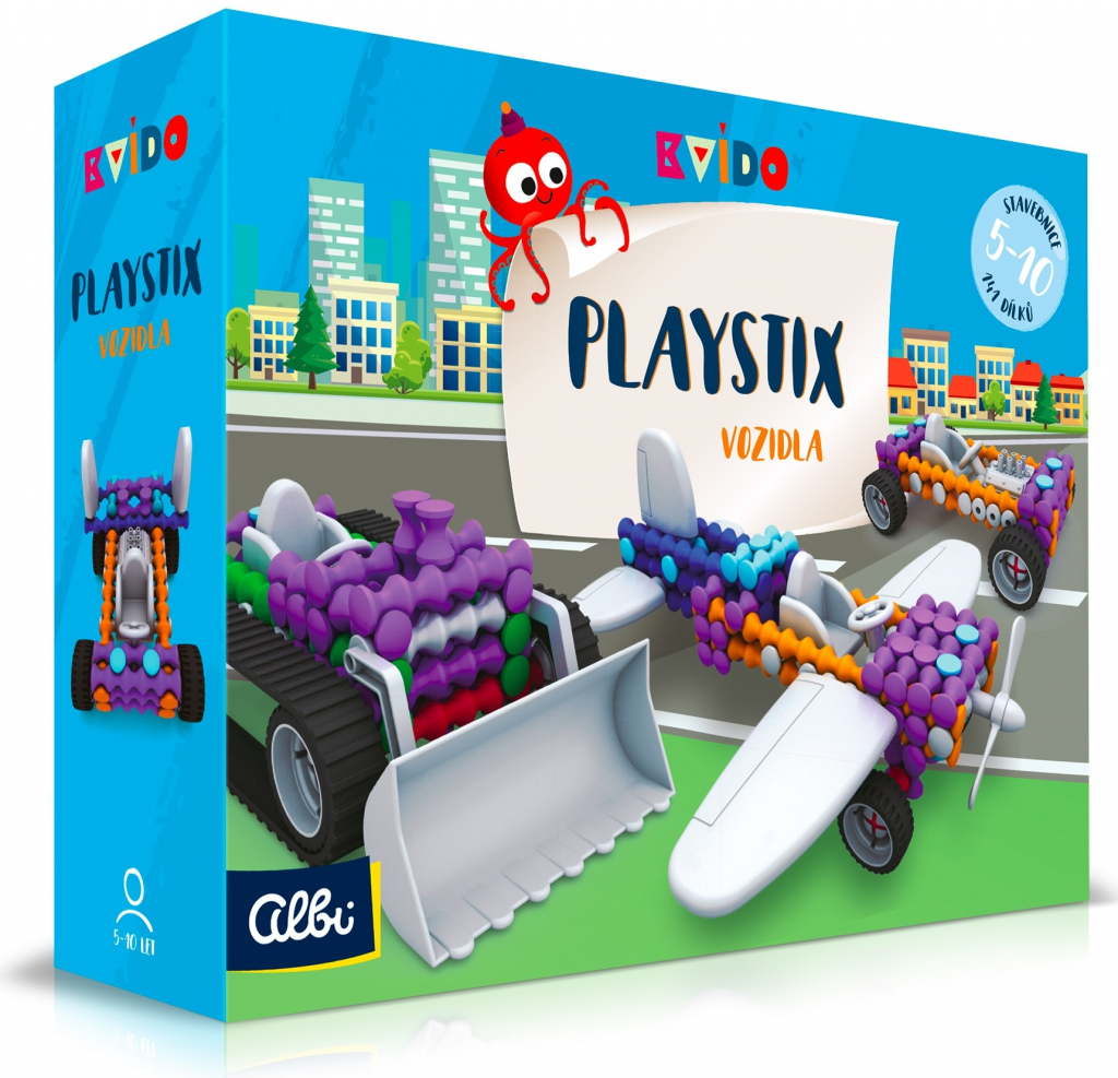 Albi Kvído Stavebnice Playstix vozidla