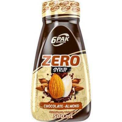 6Pak Nutrition Zero Syrup čoko-mandle 0,5 l – Zboží Dáma