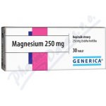 Generica Magnesium 250 mg 30 tablet – Hledejceny.cz