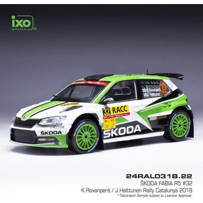 IXO Škoda Fabia R5 Rally Catalunya 2018 32 Rovanperä Halttunen 1:24 – Sleviste.cz