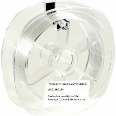 Vlasec 0,25mm/100m bílý – Zboží Dáma