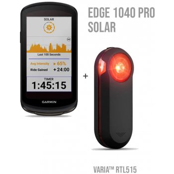 Garmin Edge 1040 Pro Solar + Garmin Varia RTL 515