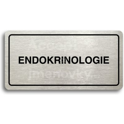 ACCEPT Piktogram ENDOKRINOLOGIE - stříbrná tabulka - černý tisk – Hledejceny.cz