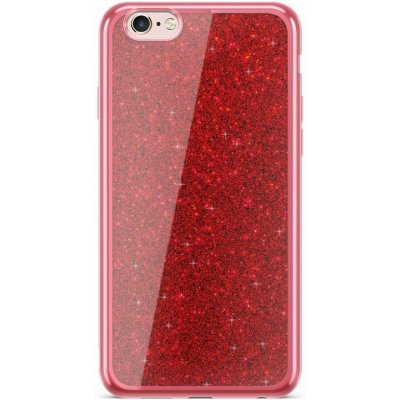 Electro Glitter červený – iPhone 6/6S – Zboží Mobilmania