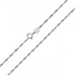 Šperky4U Tenký stříbrný řetízek lambada singapore NB-7041-42 – Hledejceny.cz