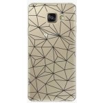 Pouzdro iSaprio Abstract Triangles 03 Samsung Galaxy A3 2016 černé – Hledejceny.cz