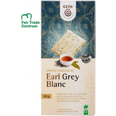 Gepa BIO bílá s čajem Earl Grey, 80 g