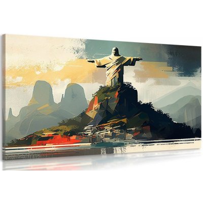 Obraz socha Ježíše v Rio de Janeiro - 120x80 – Zbozi.Blesk.cz