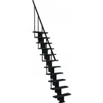 Minka STAIRS Přímé modulové schodiště Happy černé, 275 cm – Zboží Mobilmania