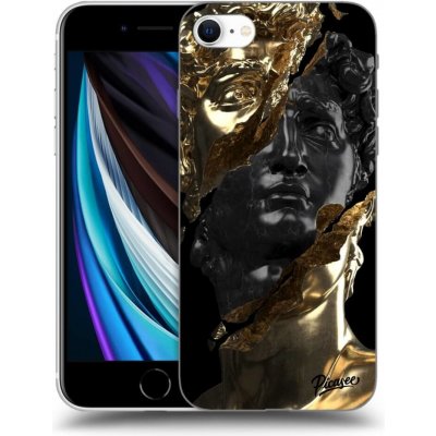 Pouzdro Picasee silikonové Apple iPhone SE 2020 - Black Gold černé – Zboží Mobilmania