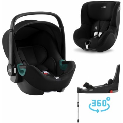 BRITAX RÖMER set Baby-Safe 3 i-Size+Flex Base 5Z+Dualfix 3 i-Size 2023 Space Black