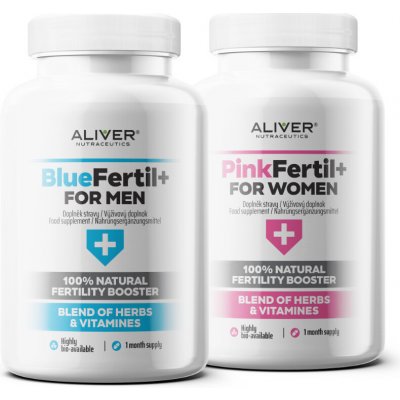 Aliver PinkFertil Plus + BlueFertil Plus 180 + 240 kapslí – Hledejceny.cz