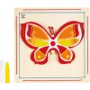 Dřevěná hračka Hape kreativní sada motýl