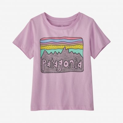 Patagonia Baby Regenerative Organic Certified t-shirt Dragon Purple – Zboží Mobilmania