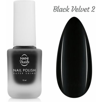 Nani lak na nehty Super Shine Black Velvet 10 ml – Zbozi.Blesk.cz