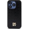 Pouzdro a kryt na mobilní telefon Apple DKNY PU Leather Repeat Pattern Stack Logo Magsafe pro iPhone 15 Pro Black