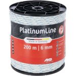 AKO Ohradníkové lanko PlatinumLine bílé modré 6mm 200m – Hledejceny.cz