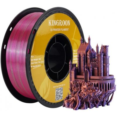 Economy Kingroon SILK PLA zlatá, zelená, fuchsiová 1 kg 1,75 mm – Zboží Živě