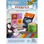 Perforovaný filc k vyšívání 10 listů – Zboží Dáma